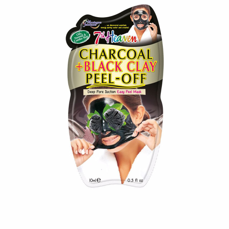 Mascarilla PEEL-OFF de carbón + arcilla negra 10 ml by 7TH HEAVEN for Woman