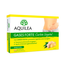 Gases Forte Carbón Vegetal 60 Cápsulas by AQUILEA for Unisex