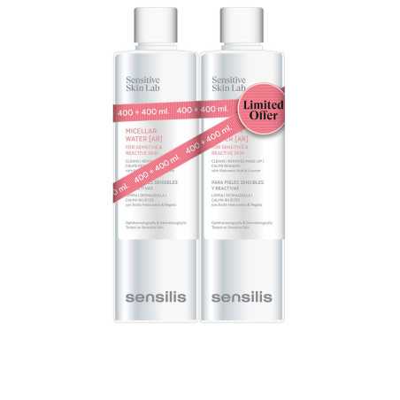 AGUA MICELAR [AR] para pieles sensibles y reactivas 2 x 400 ml  by SENSILIS for Woman