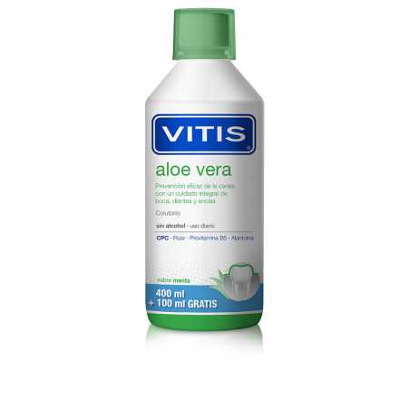 ALOE VERA colutorio promo 400+100 de regalo 500 ml by VITIS for Unisex