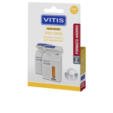 VITIS seda dental con cera duo 2 u by VITIS for Unisex
