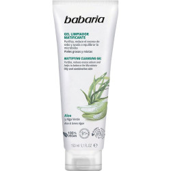 ALOE VERA gel limpiador facial matificante 150 ml by BABARIA for Unisex