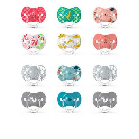 Chupete Fisiologico Silicona 6-18 m 2 Unidades by SUAVINEX for Unisex