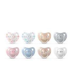 LÍNEA CLÁSICA chupete clásico tetina anatómica 0-6M 2 u by SUAVINEX for Unisex