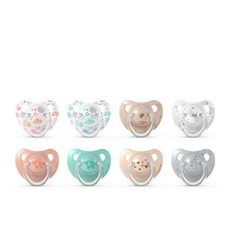 LÍNEA CLÁSICA chupete clásico tetina anatómica 6-18M 2 u by SUAVINEX for Unisex
