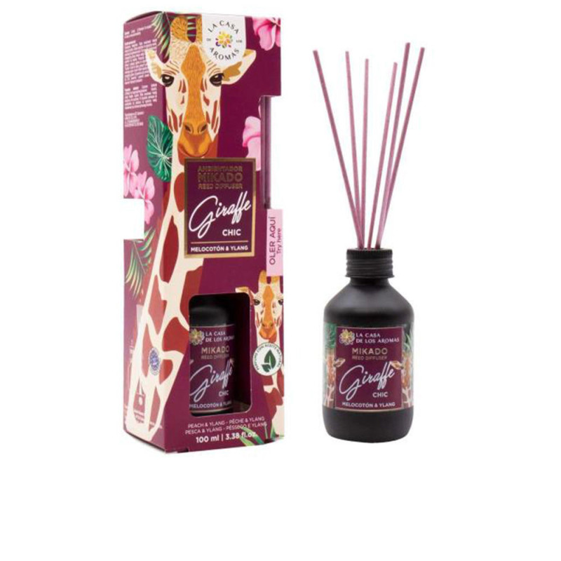 AMBIENTADOR mikado Giraffe Chic melocoton ylang 100 ml by LA CASA DE LOS AROMAS for Unisex