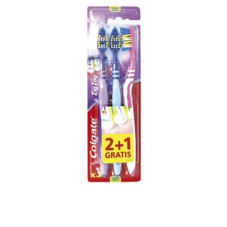 ZIG ZAG cepillo dientes medium 3 u by COLGATE for Unisex
