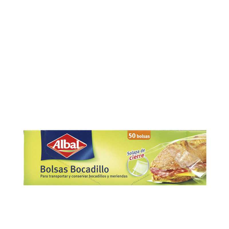 BOLSAS BOCADILLO con solapa de cierre 50 u by ALBAL for Unisex BOLSAS BOCADILLO con solapa de cierre 50 u by ALBAL for Unisex