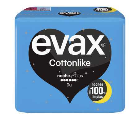 COTTONLIKE compresas noche alas 9 u by EVAX for Woman