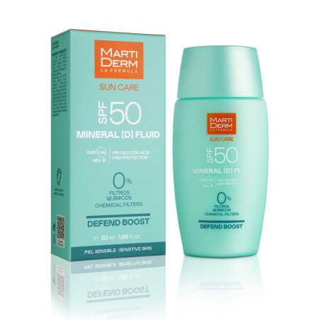 SUN CARE MINERAL [D] protector solar fluido SPF50 50 ml by MARTIDERM for Unisex