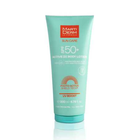 SUN CARE ACTIVE [D] protector solar corporal SPF50+ 200 ml by MARTIDERM for Unisex