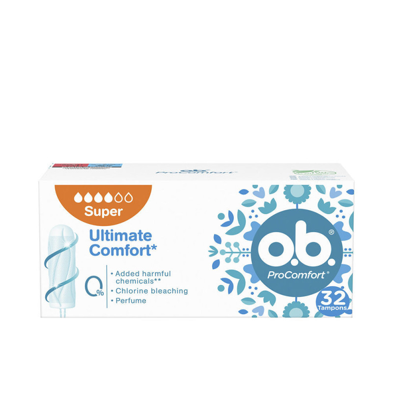 O.B. PROCOMFORT SUPER tampón 32 u by O.B. for Woman