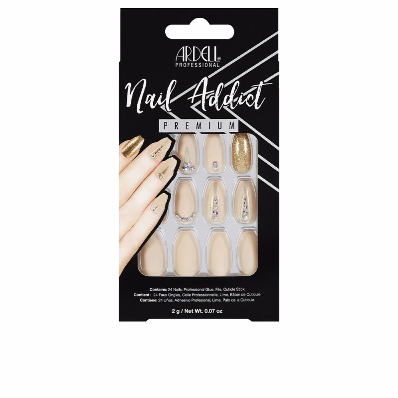 NAIL ADDICT nude jeweled 1 u by ARDELL for Unisex