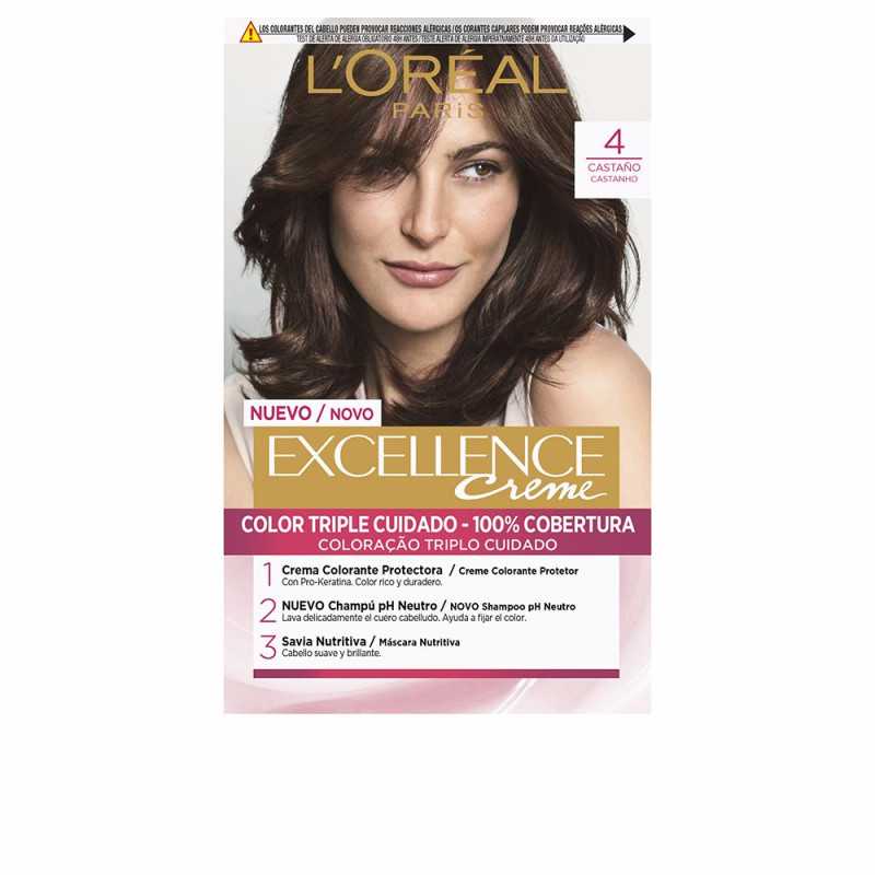 EXCELLENCE Creme tinte 4 castano 192 ml by L OREAL PARIS for Unisex