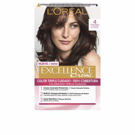 EXCELLENCE Creme tinte 4 castano 192 ml by L OREAL PARIS for Unisex
