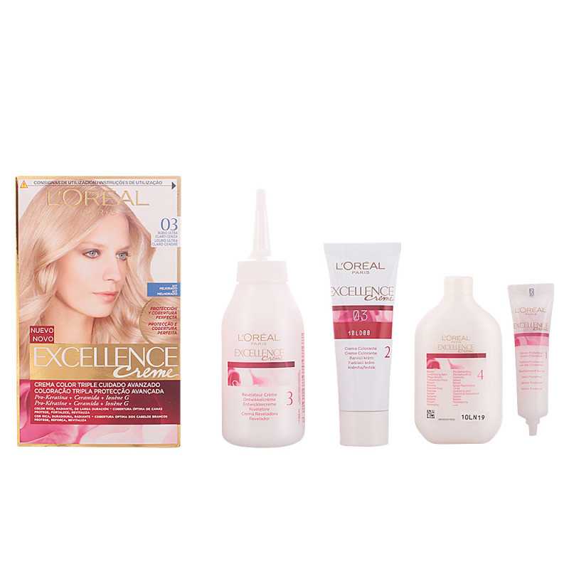 EXCELLENCE Creme tinte 03 rubio ultra claro ceniza 192 ml by L OREAL PARIS for Unisex EXCELLENCE Creme tinte 03 rubio ultra claro ceniza 192 ml by L OREAL PARIS for Unisex