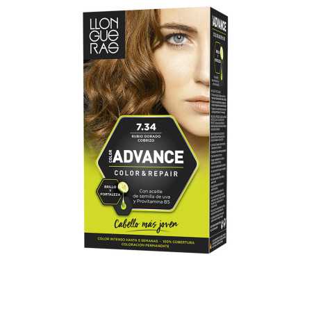 COLOR ADVANCE 734 rubio dorado cobrizo 1 u by LLONGUERAS for Unisex