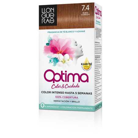 OPTIMA hair colour 74 rubio cobrizo 1 u by LLONGUERAS for Unisex