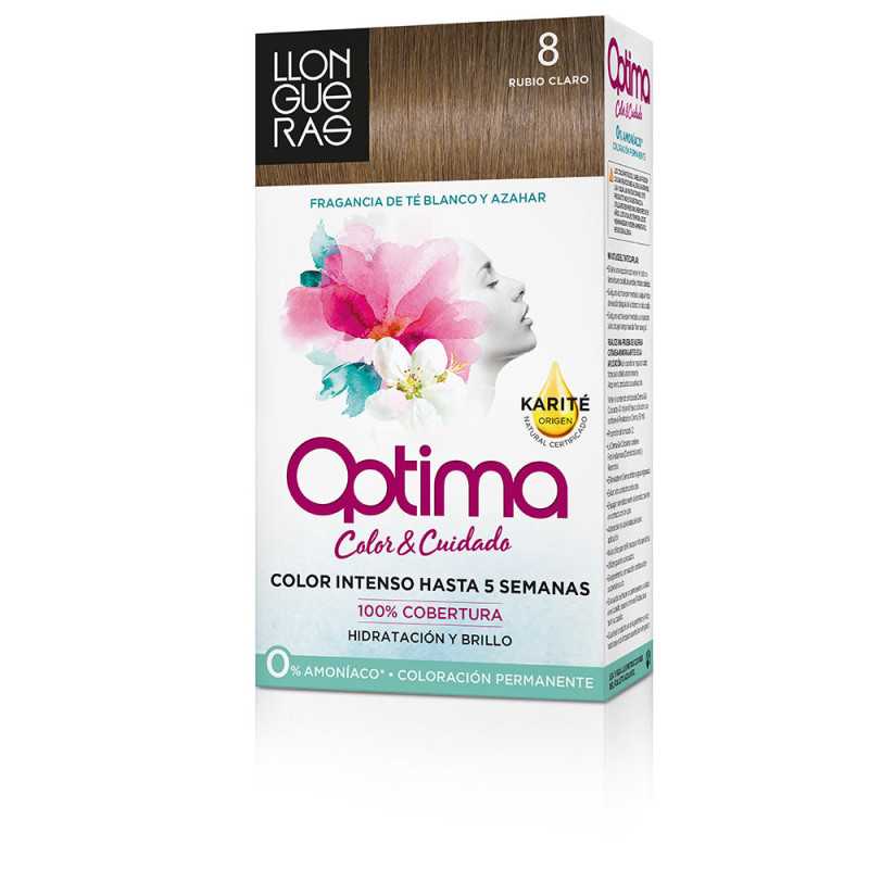 OPTIMA hair colour 8 light blond 1 u by LLONGUERAS for Unisex OPTIMA hair colour 8 light blond 1 u by LLONGUERAS for Unisex