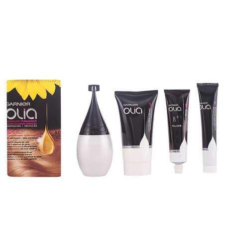 OLIA Coloracion Permanente 80 Rubio Claro lote by GARNIER for Unisex