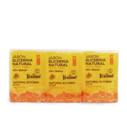 GLICERINA NATURAL jabón piel sensible 3 x 125 gr by LIXONE for Unisex