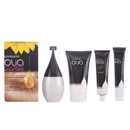 OLIA Coloracion Permanente 90 Rubio Muy claro lote by GARNIER for Unisex