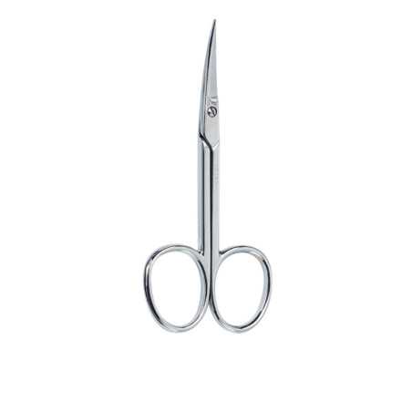 TIJERAS manicura pieles curva cromada 1 pz by BETER for Unisex