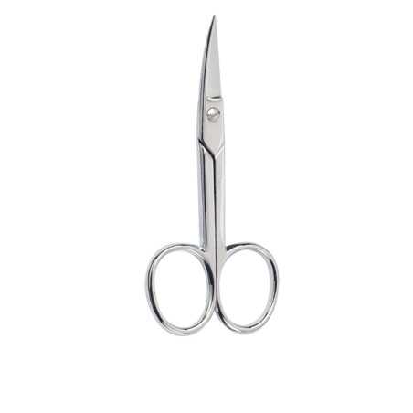 TIJERAS manicura uñas curva cromada 1 pz by BETER for Unisex