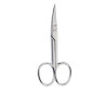 TIJERAS manicura uñas curva cromada 1 pz by BETER for Unisex