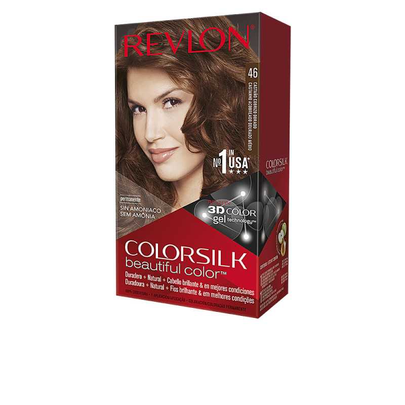 COLORSILK tinte 46 castano cobrizo dorado 1 u by REVLON MASS MARKET for Woman COLORSILK tinte 46 castano cobrizo dorado 1 u by REVLON MASS MARKET for Woman