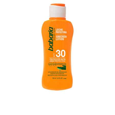 SOLAR ALOE VERA leche solar SPF30 100 ml by BABARIA for Unisex