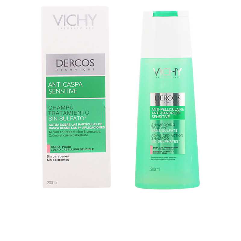 DERCOS champú anticaspa sensitive sin sulfatos 200 ml by VICHY for Unisex DERCOS champú anticaspa sensitive sin sulfatos 200 ml by VICHY for Unisex