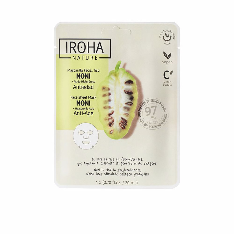 NATURE MASK noni + hyaluronic acid 1 u by IROHA for Woman