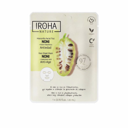 NATURE MASK noni + hyaluronic acid 1 u by IROHA for Woman
