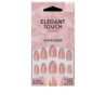 CORE COLOUR nails with glue short stiletto blush suede 24 u by ELEGANT TOUCH for Unisex