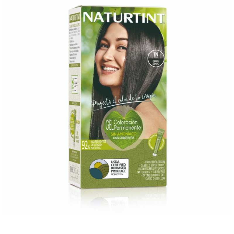NATURTINT tinte sin amoniaco 1N Ebano Negro 170 ml by NATURTINT for Unisex NATURTINT tinte sin amoniaco 1N Ebano Negro 170 ml by NATURTINT for Unisex