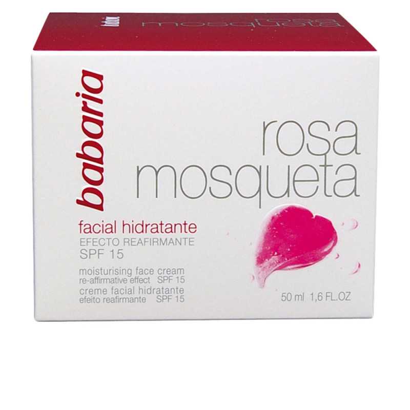 ROSA MOSQUETA HIDRATANTE 24H crema facial SPF15 50 ml by BABARIA for Woman ROSA MOSQUETA HIDRATANTE 24H crema facial SPF15 50 ml by BABARIA for Woman