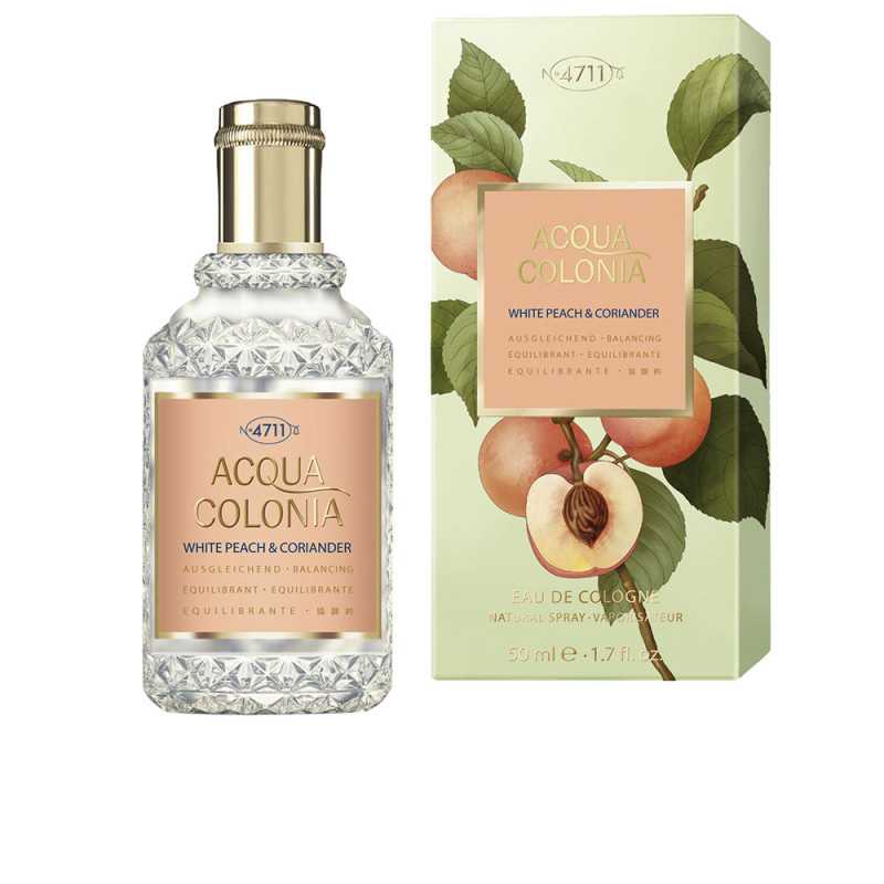 ACQUA COLONIA WHITE PEACH & CORIANDER eau de cologne vaporizador 50 ml by 4711 for Unisex ACQUA COLONIA WHITE PEACH & CORIANDER eau de cologne vaporizador 50 ml by 4711 for Unisex