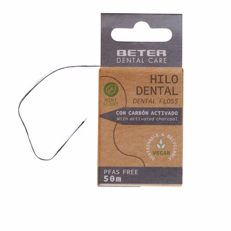 HILO DENTAL carbón activado 50 m 1 u by BETER for Unisex