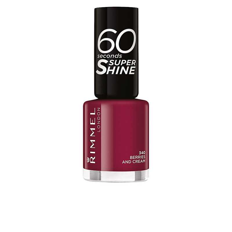 60 SECONDS SUPER SHINE esmalte de unas 340 berries and cream 8 ml by RIMMEL LONDON for Unisex 60 SECONDS SUPER SHINE esmalte de unas 340 berries and cream 8 ml by RIMMEL LONDON for Unisex