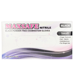 MAXSAFE nitryl gloves size S black 100 pz by MAXSAFE for Unisex