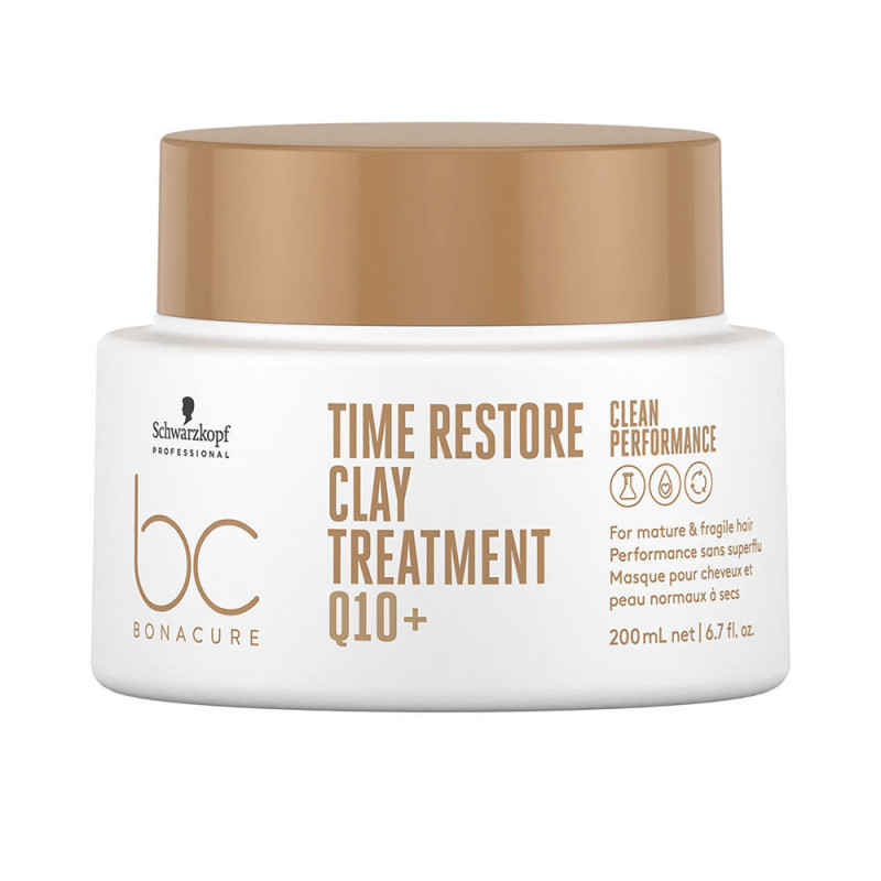 BC TIME RESTORE Q10+ clay treatment 200 ml by SCHWARZKOPF for Unisex