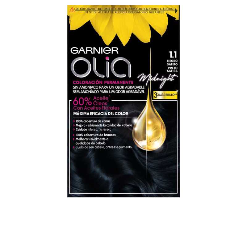 OLIA Coloracion Permanente 110 Black Sapphire 4 pz by GARNIER for Unisex OLIA Coloracion Permanente 110 Black Sapphire 4 pz by GARNIER for Unisex
