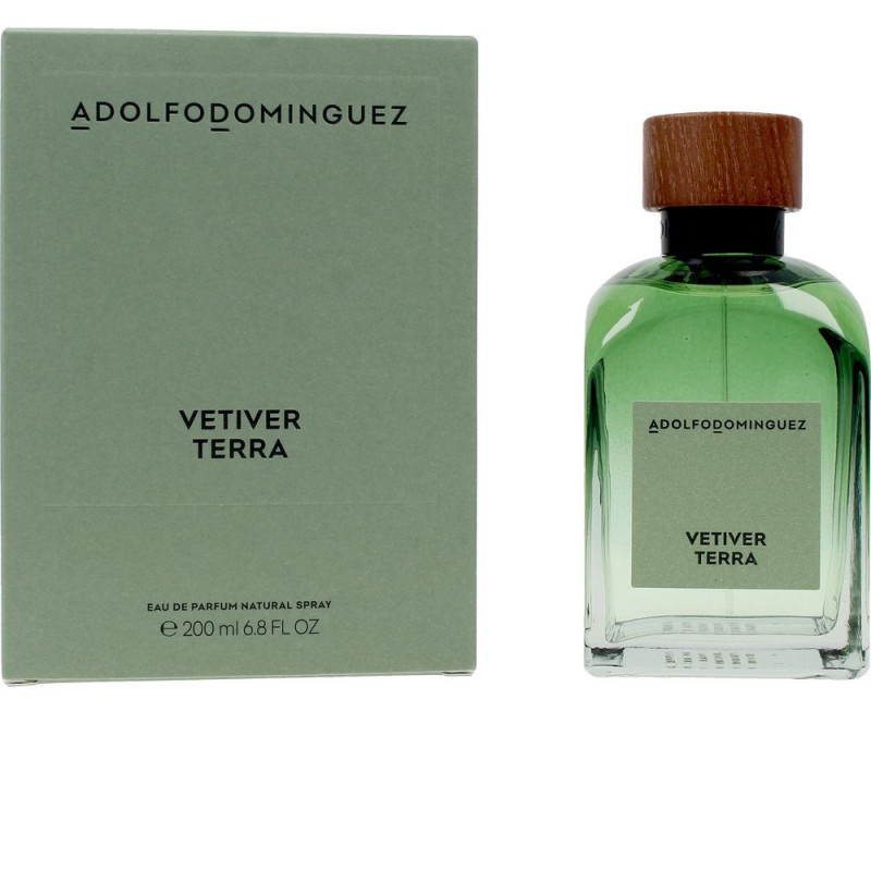 VETIVER TERRA eau de parfum vaporizador 200 ml by ADOLFO DOMINGUEZ for Man