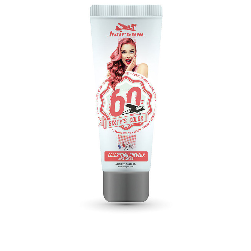 SIXTY S COLOR hair color coroal sunset by HAIRGUM for Woman