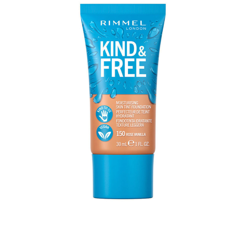 KIND FREE skin tint foundation 150 rose vanilla by RIMMEL LONDON for Unisex