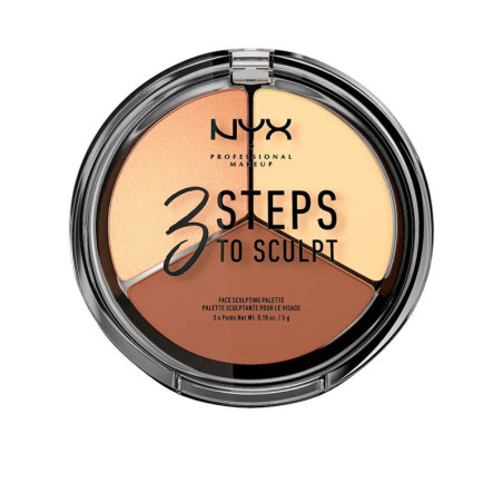 3 STEPS TO SCULPT face sculpting palette light by NYX PROFESSIONAL MAKE UP for Unisex