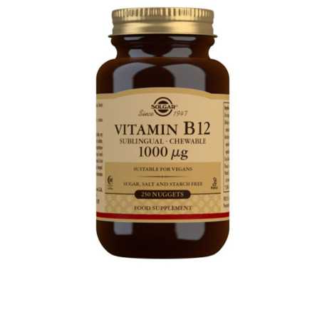 VITAMINA B12 1000 mcg. CIANOCOBALAMINA cápsulas mastic 250 u by SOLGAR for Unisex
