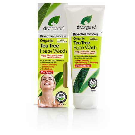 BIOACTIVE ORGANIC tea tree face wash 200 ml by DR. ORGANIC for Unisex