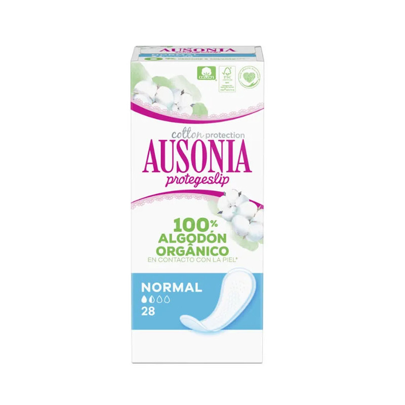 Ausonia Protegeslip Organic Pantyliners 28 Units